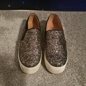 Target Mossimo Black Glitter Platform Shoes